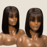 Sleek Fringe Bob Wig – Premium Straight Cut Lace Front Wig