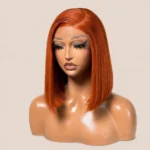 Ginger Orange Straight Bob Wig