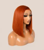 Ginger Orange Straight Bob Wig - Image 2