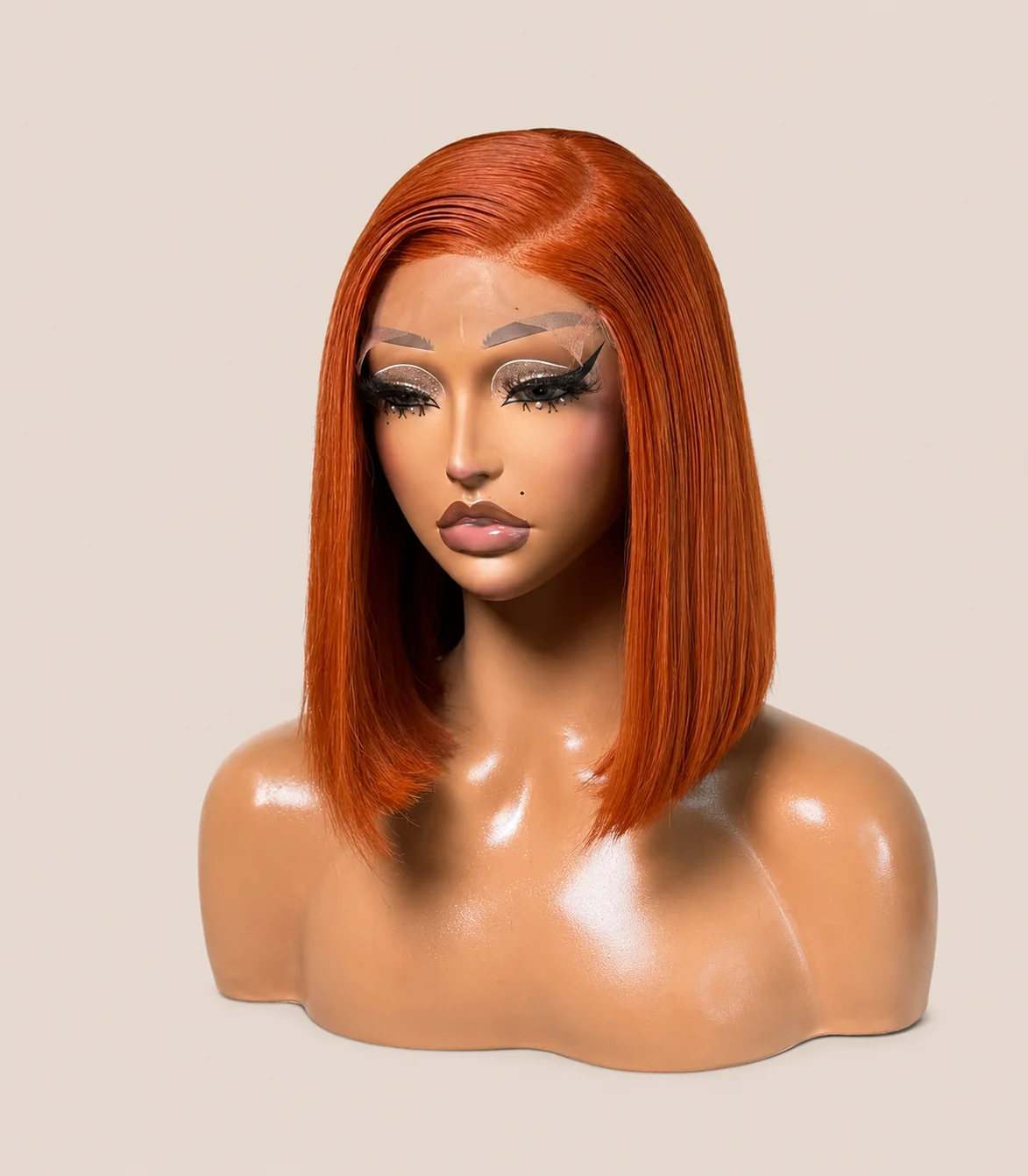 Ginger Orange Straight Bob Wig Ginger Orange Straight Bob Wig - Image 1