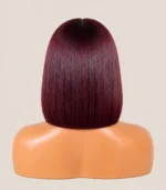 Burgundy Straight Bob Human Hair - Image 4
