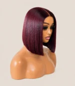 Burgundy Straight Bob Human Hair - Image 3