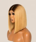 Ombre Straight Bob Lace Wig - Image 2